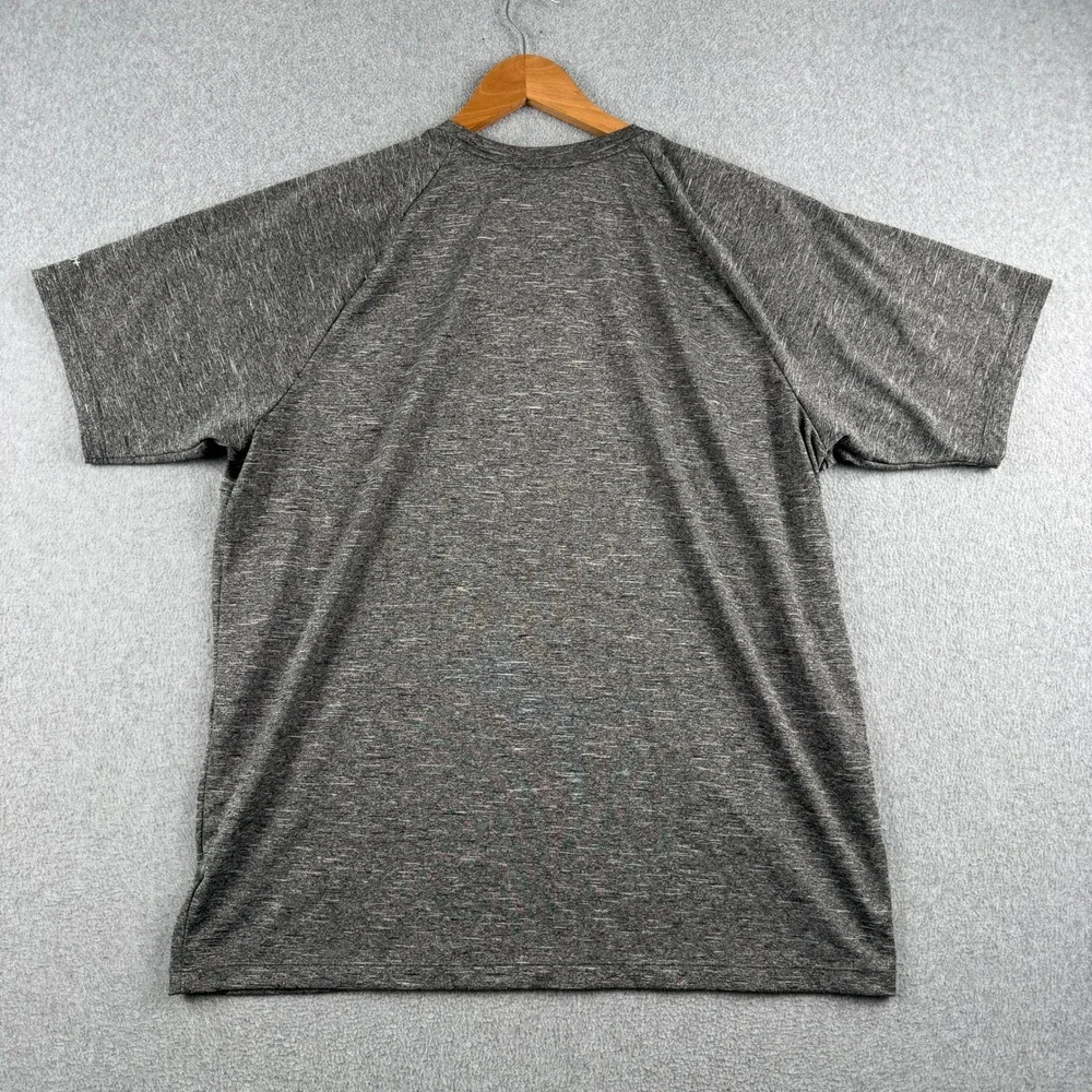 Nike Swim Shirt Mens Large Dri-FIT Heather Grey UPF 40+ Rash Guard Performance